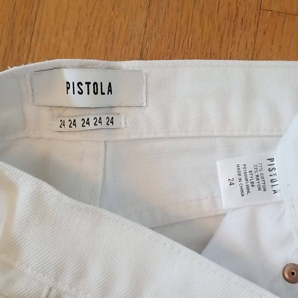 Pistola white cropped jeans - Picture 2 of 9